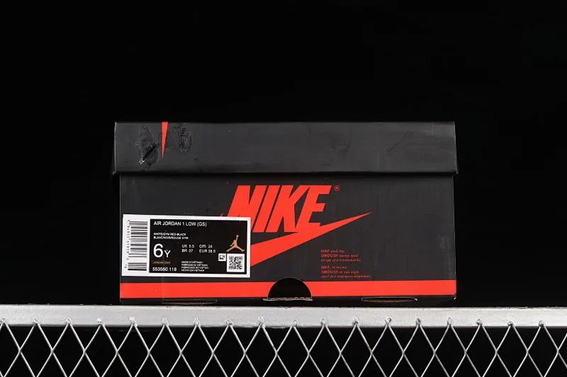 All categories Air Jordan Jordan series basketball shoes Air Jordan 1 Low Air Jordan 1 Low AJ1 Joe 1 customized version white and red Chicago deconstruction sports culture basketball shoes 553560-118